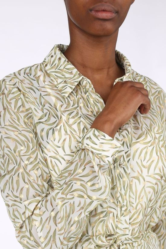 Vila Robe Vigael Medi /Rx Ecru/Light Green