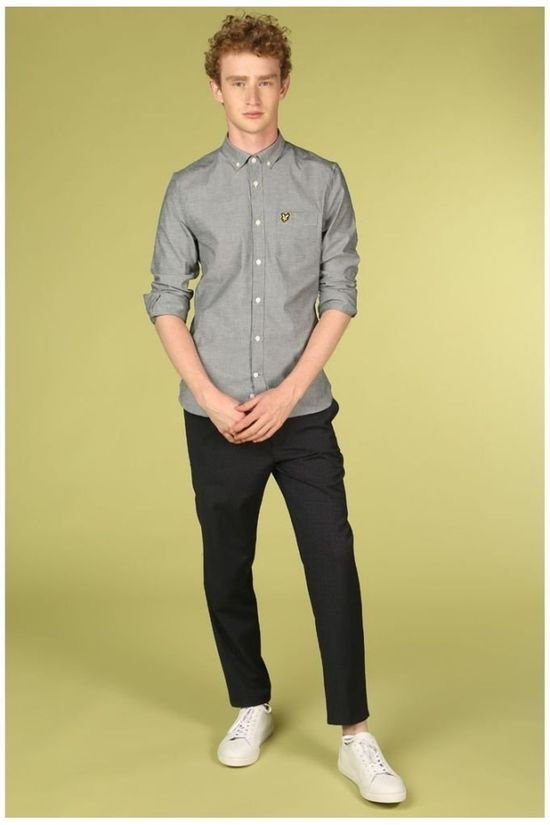 Matinique Broek Lance Twin Stripe dark blue/light grey