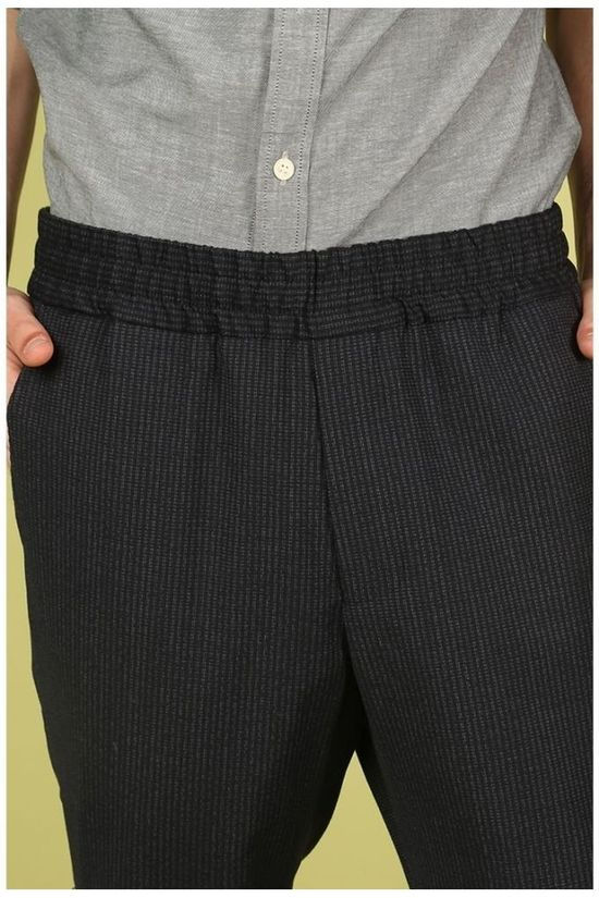 Matinique Broek Lance Twin Stripe dark blue/light grey