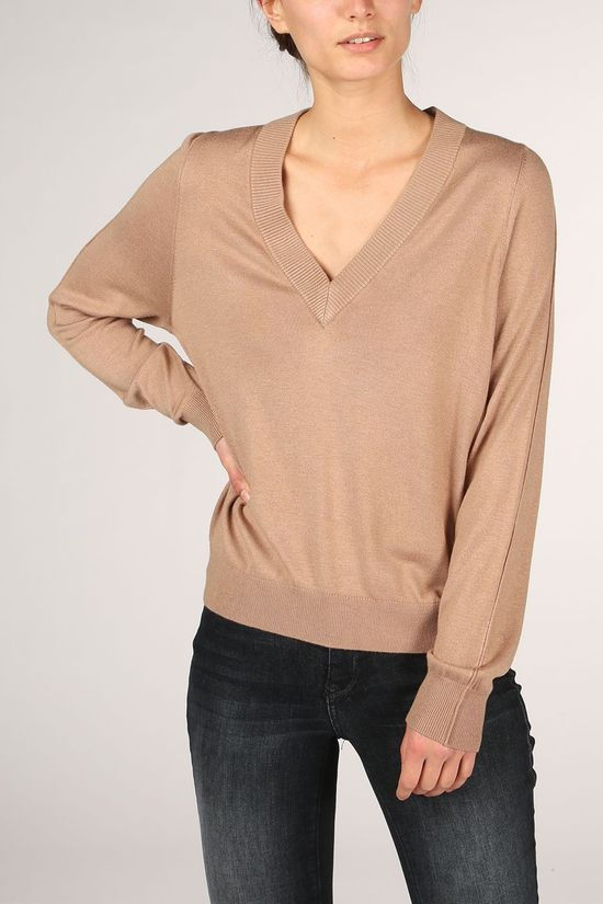 Inwear Pull Honjo V Neck Sand Brown