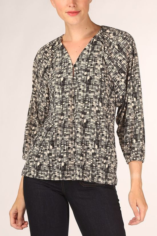 Inwear T-Shirt Cicielie Ecru/Black