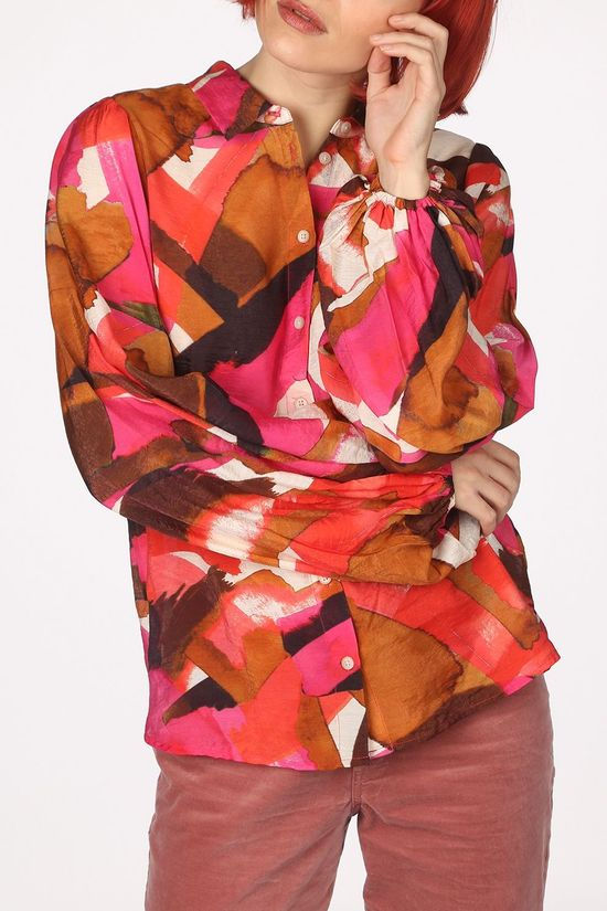 Inwear Hemd Poppy Camel Brown/Fuchsia
