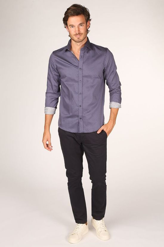 Matinique Chemise Matrostol Mid Blue/Ass. Geometric