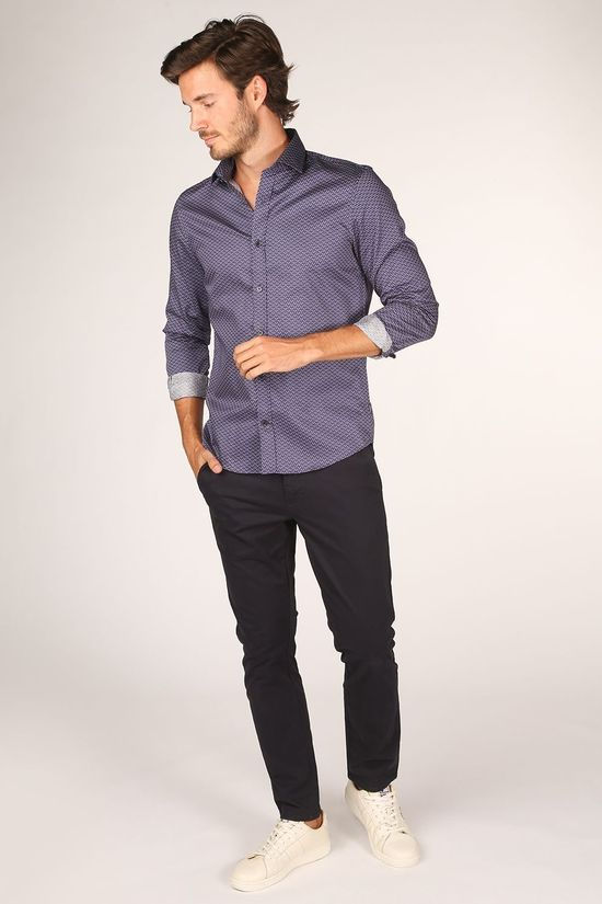 Matinique Chemise Matrostol Mid Blue/Ass. Geometric