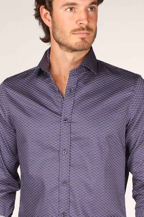 Matinique Chemise Matrostol Mid Blue/Ass. Geometric