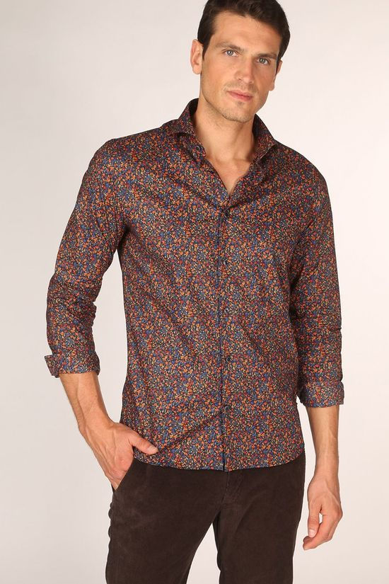 Matinique Chemise Matrostol Dark Blue/Ass. Flower