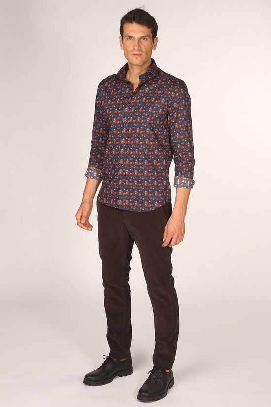 Matinique Chemise Matrostol Dark Blue/Ass. Geometric