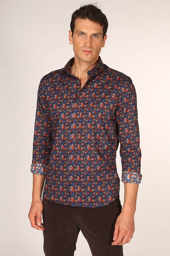 Matinique Chemise Matrostol Dark Blue/Ass. Geometric