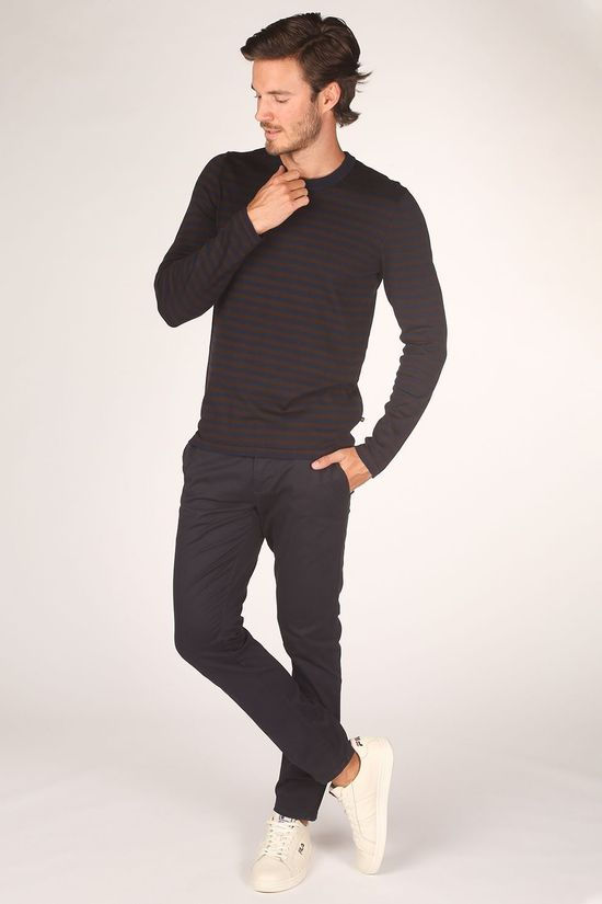 Matinique Pull Malennon dark brown/dark blue