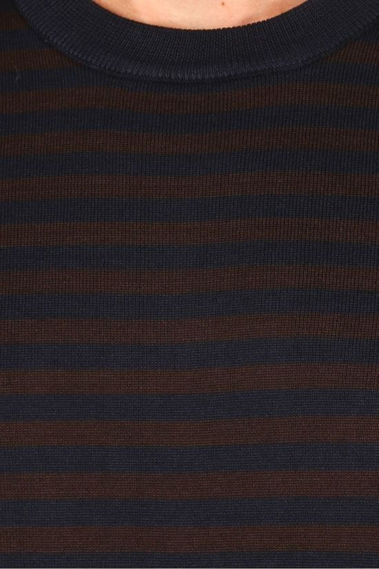 Matinique Pull Malennon dark brown/dark blue