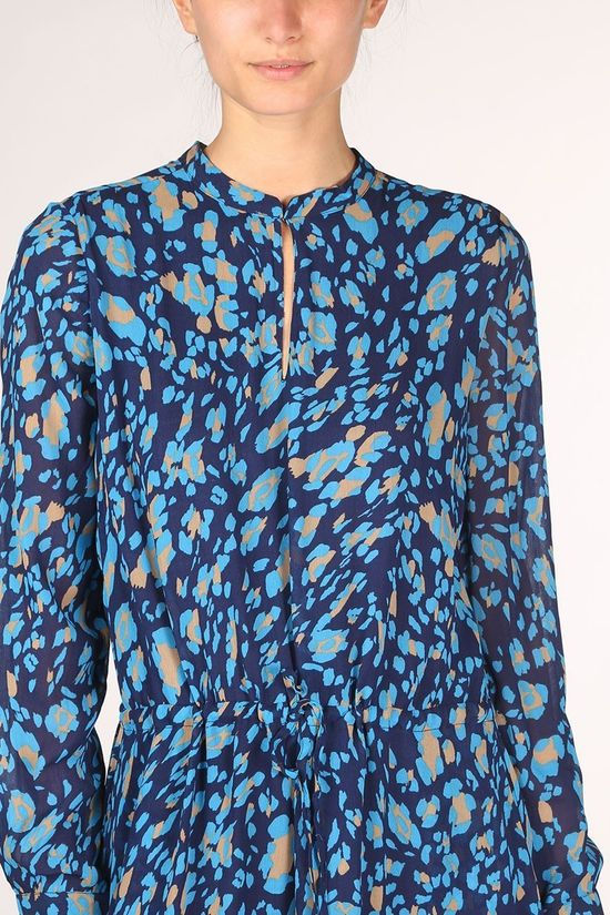 Inwear Robe Clarice Blue/Sand Brown