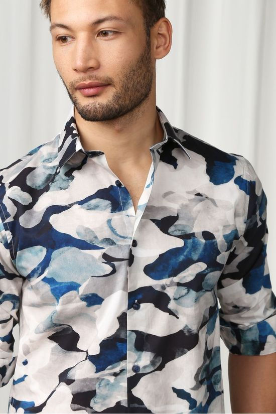 Matinique Chemise Robo White/Ass. Geometric