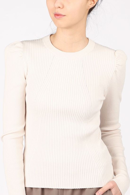 Inwear Trui Yuno Puff Sleeve Ecru