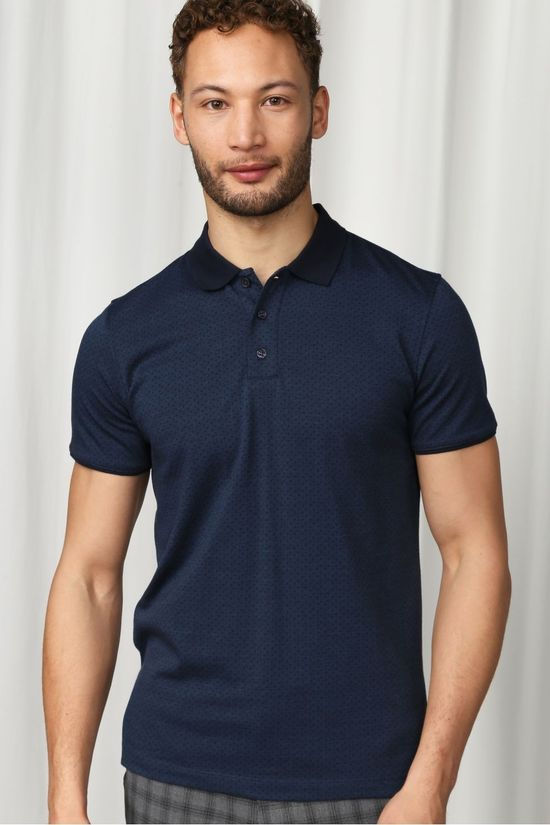 Matinique Polo Mapoleo Dark Blue/Ass. Geometric