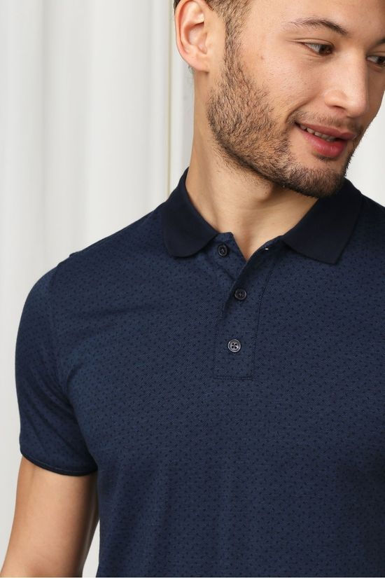 Matinique Polo Mapoleo Dark Blue/Ass. Geometric