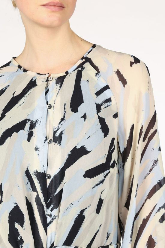 Inwear Robe Judy Long Ecru/Light Blue