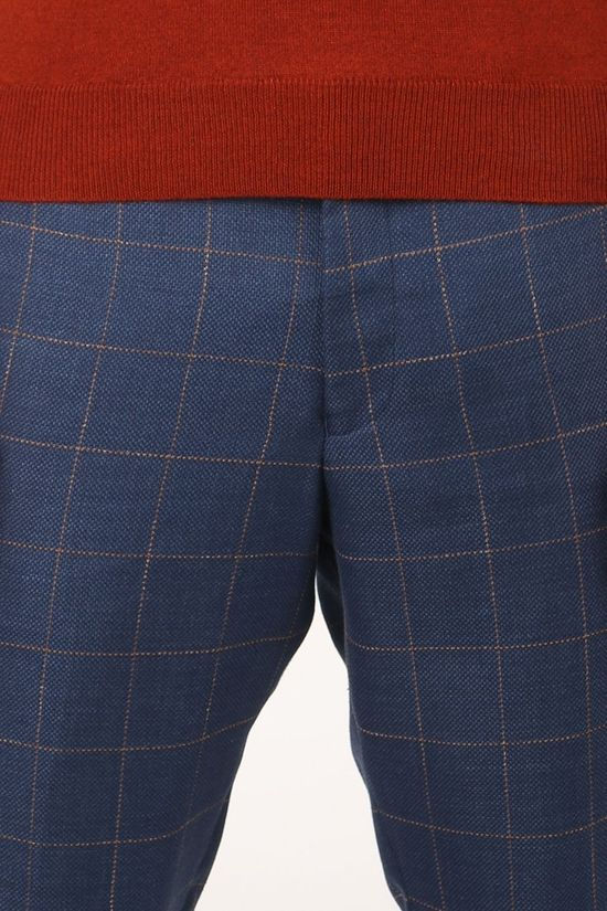 Matinique Broek Madessert Check Dark Green/Orange