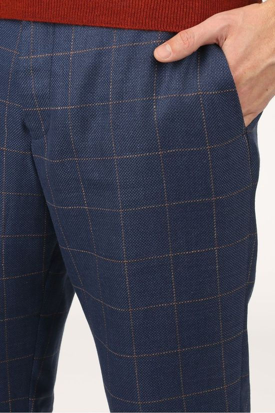 Matinique Broek Madessert Check Dark Green/Orange