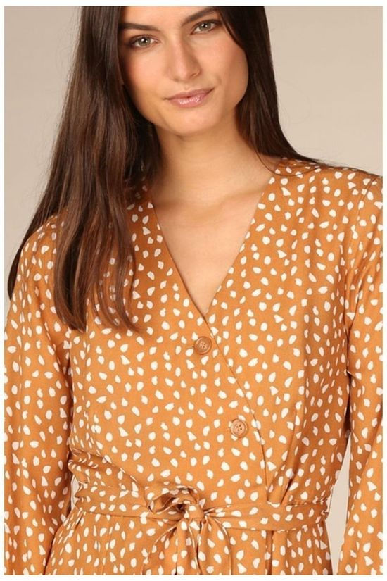 B.Young Robe Byjallia Wrap Camel Brown/White