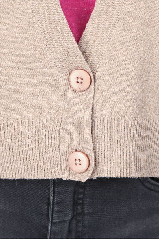 Ichi Cardigan Ihalpa Ca6 Sand Brown