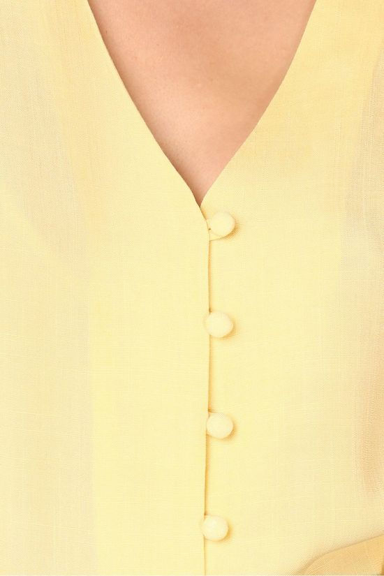B.Young Blouse Byginny V-Neck light yellow