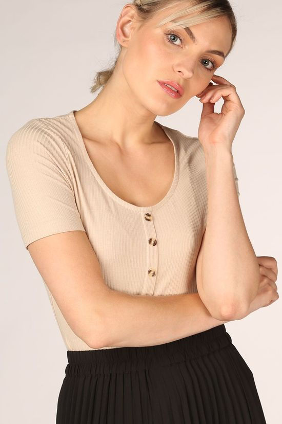 B.Young T-Shirt Bytoella Sand Brown