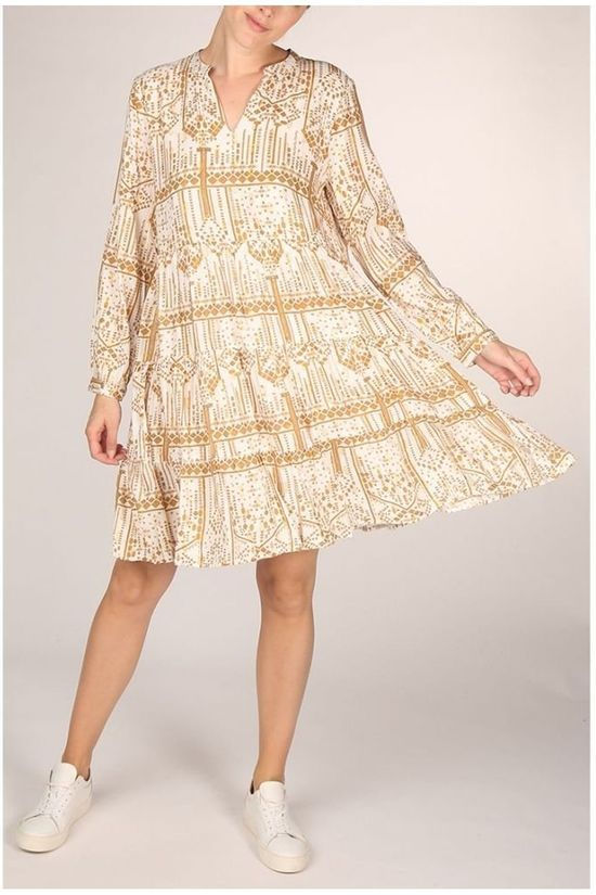 B.Young Robe Byikara white/gold