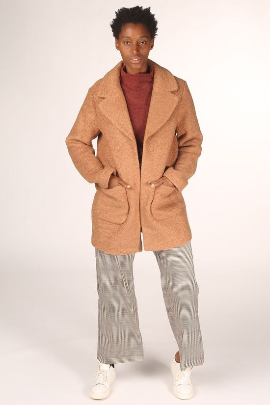 Ichi Manteau Stipa light brown