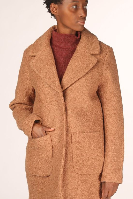 Ichi Manteau Stipa light brown