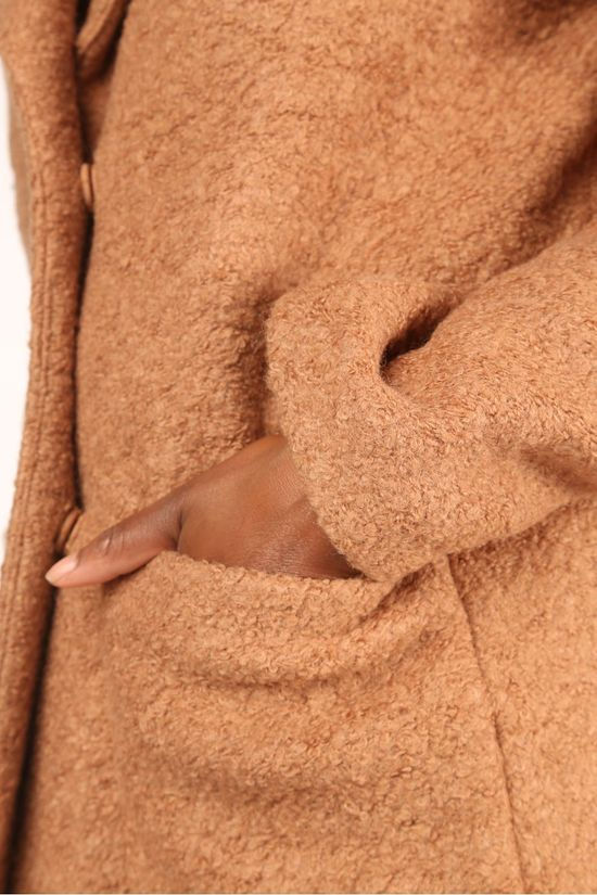Ichi Manteau Stipa light brown