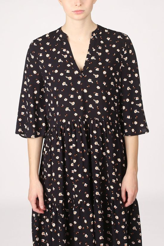 Saint Tropez Robe 30510398 Navy Blue/Yellow