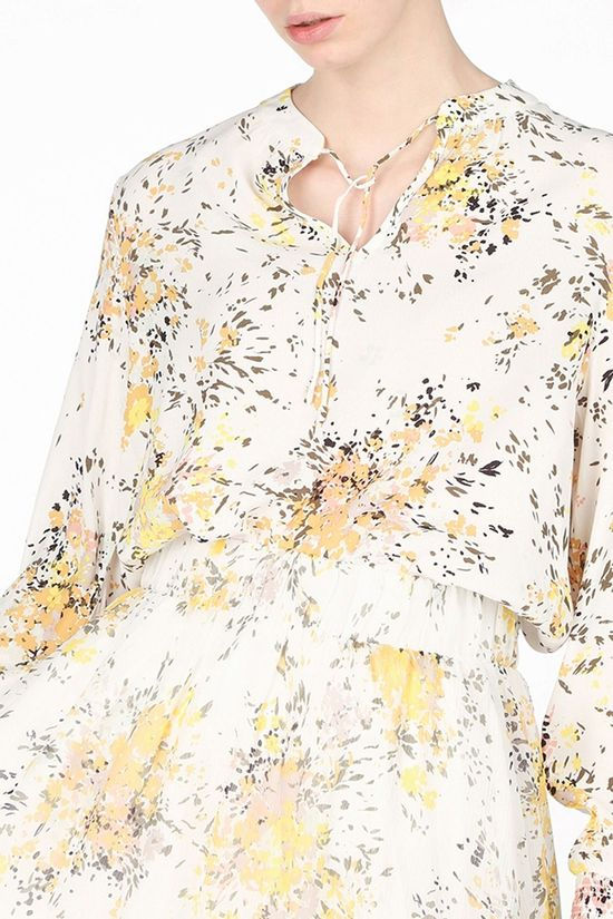 Saint Tropez Blouse 30511100 Ecru/Dark Yellow
