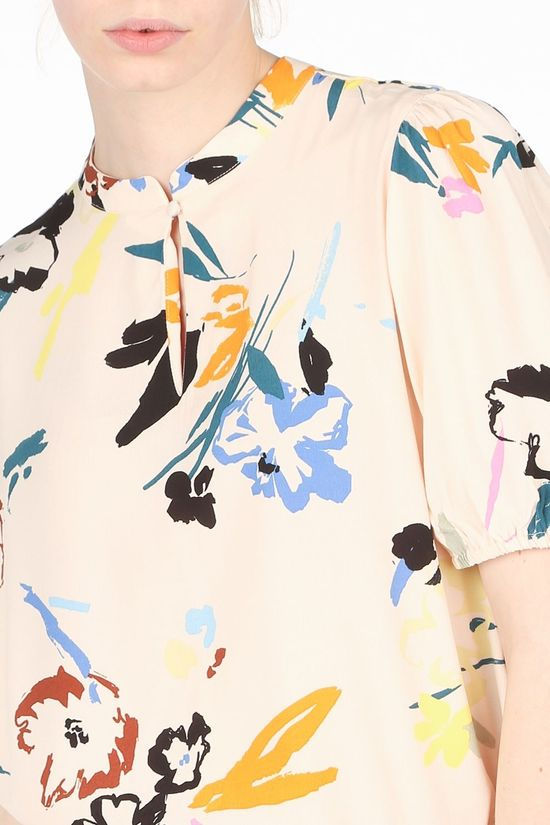 Saint Tropez Blouse 30511107 Ecru/Blue