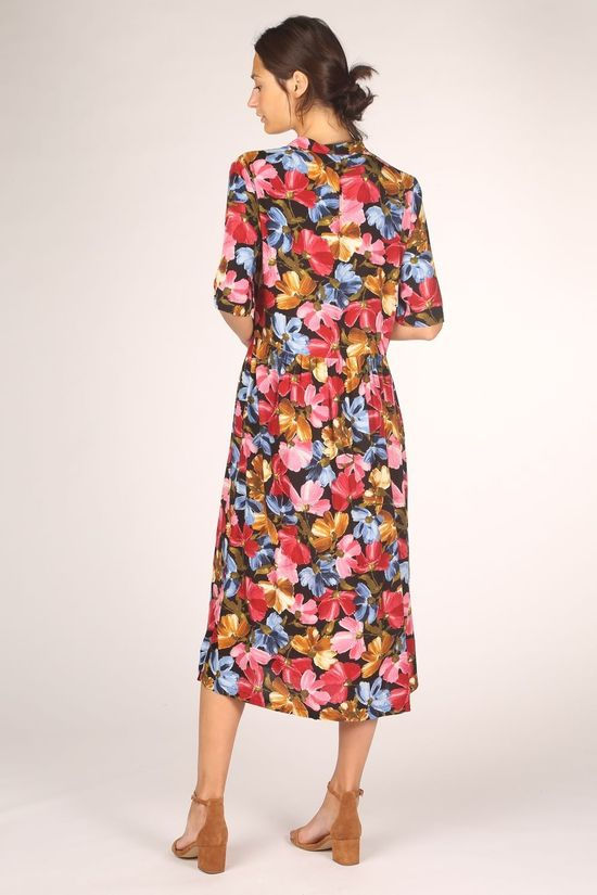 Ichi Robe Ihallure Black/Dark Pink