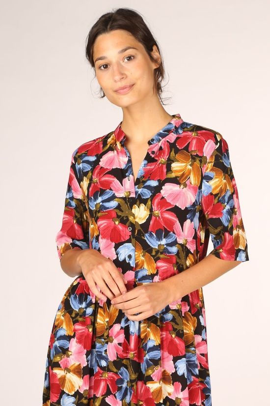 Ichi Robe Ihallure Black/Dark Pink