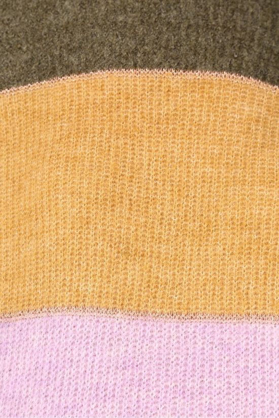 B.Young Pull Bymartine Stripe Jumper - mid khaki/dark yellow