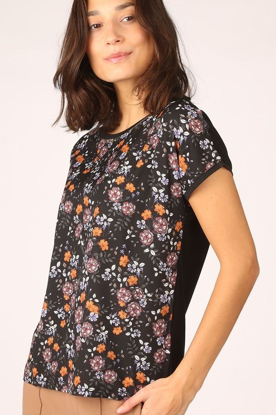 B.Young T-Shirt Bypanya Tshirt Flower - Black/Ass. Flower