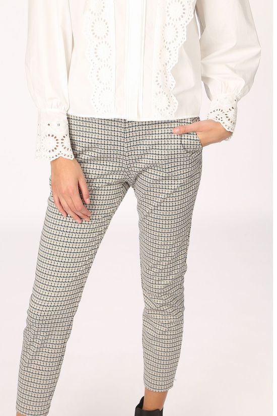 B.Young Broek Byrydra Pants - off white/dark yellow