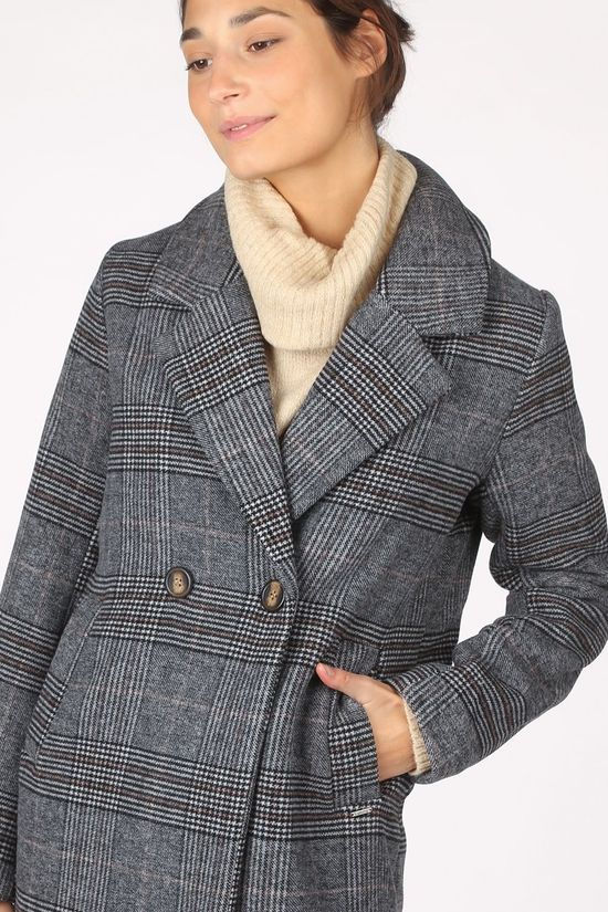 B.Young Jas Byamano Coat 2 - Black/Dark Grey Marle