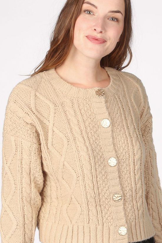 Ichi Cardigan Ihmarissa Sand Brown