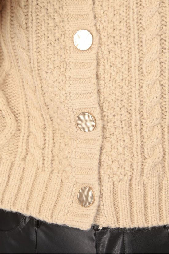 Ichi Cardigan Ihmarissa Sand Brown