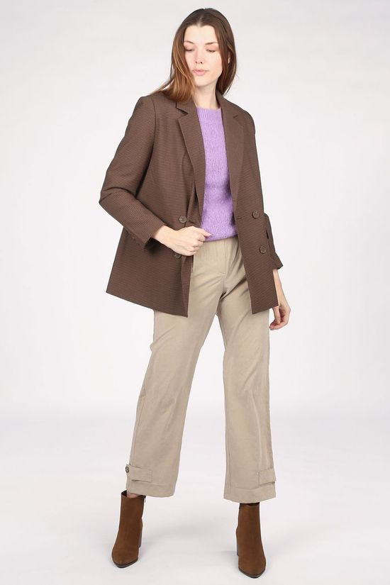 B.Young Blazer Byevi Dark Brown/Black