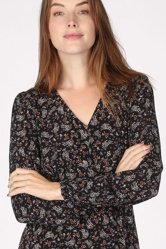B.Young Robe Byflaminia Black/Camel Brown