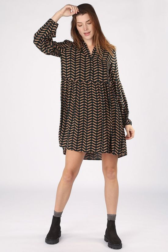 B.Young Robe Byhenna Camel Brown/Dark Green