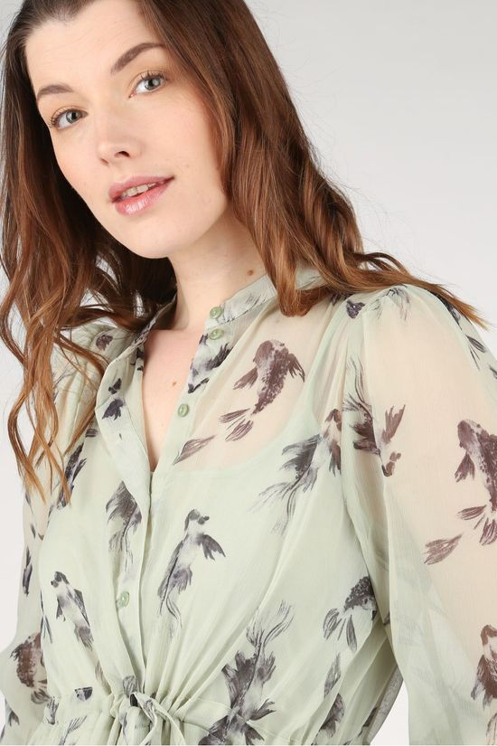 Ichi Robe Ihceleste Dr Light Green/Black