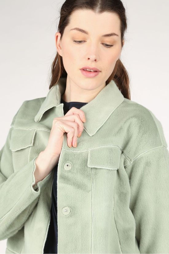 Ichi Blazer Ihfurry Ja2 light green