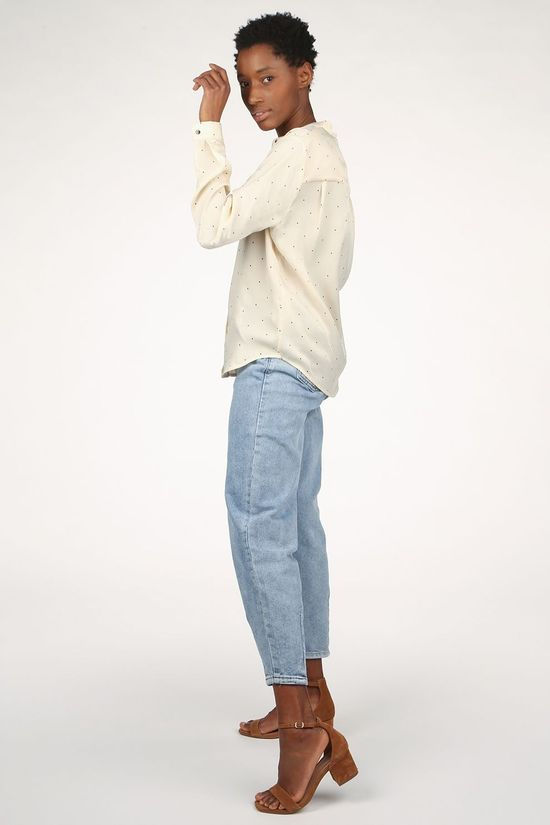 Ichi Hemd Ihdaisy Sh Off White/Black