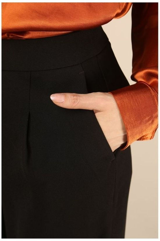Selected Broek Tinny Mw Wide Nos Black