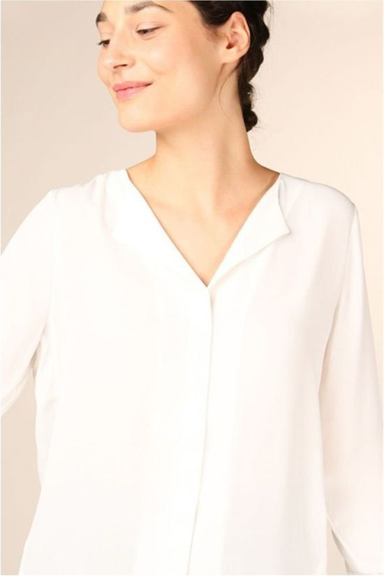 Selected Blouse Slfstina Dynella Ls Nos off white
