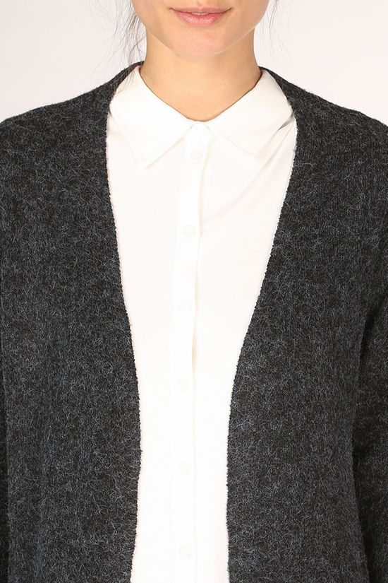 Vero Moda Cardigan doffy Ls Long Open Dark Grey Marle